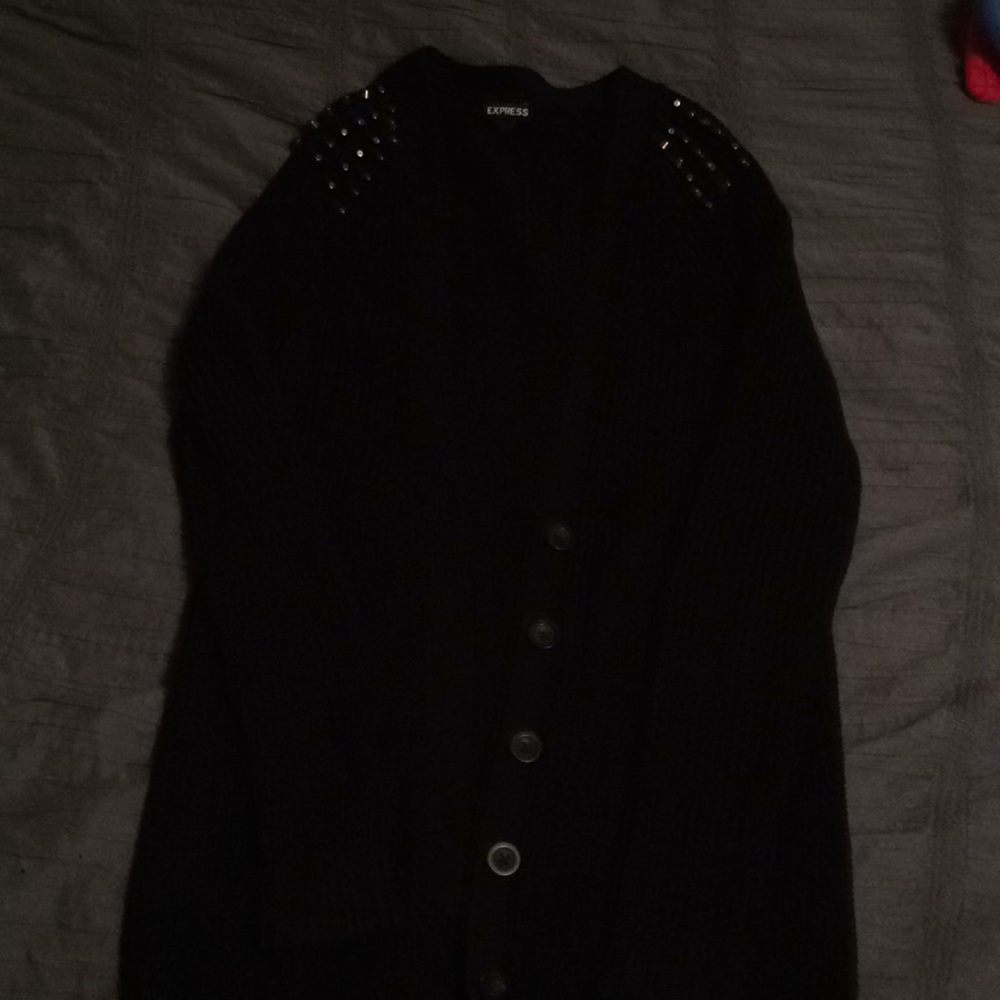 Express sweater with studded shoulders size S